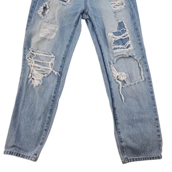 Hart Denim Jeans 29 Stone Wash Bleached Ripped Destroyed Distressed Preppy - Picture 6 of 16